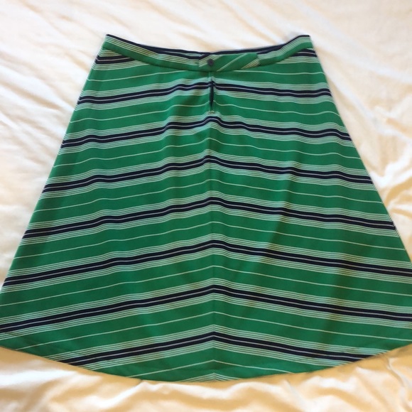 Vintage Green Striped Skirt - Picture 4 of 6